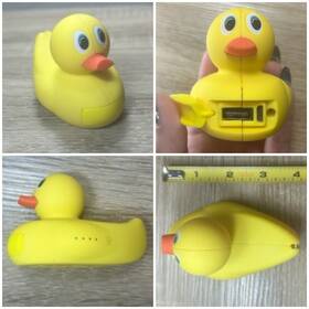 Bqbrdyl2 Buqu Bubs Power Bank Rubber Duck 2500mah With Slot To Attach Carabiner / Key Chain