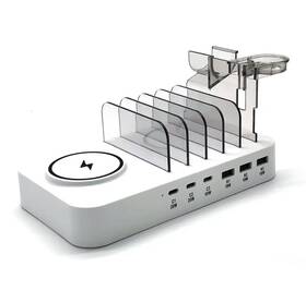 Byforphye 371552366046 Charging Station For Multiple Devices 9-in-1 Organizer Wi