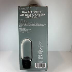 Bytech 805112119844 10w Magnetic Wireless Charger And Touch Led Light. New Open Box