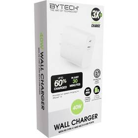 By-pd-w4-001-wt Bytech 40w Pd Usb-c / Usb A Home Charger