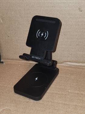 By-mo-cp-500-bk Bytech Bymocp500bk Foldable Portable Dual Wireless Charger Qi Free-shipping