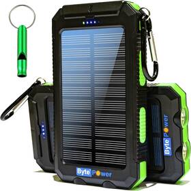 P3-green Bytepower Solarcharger Power Bank 20000mah Portable Solar Pone Charger With Green