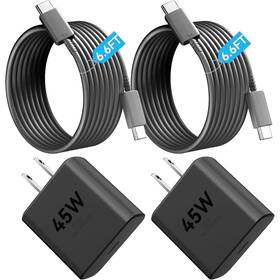 Cabepow 445022064099 Type C Charger Fast Charging 2-pack Usb Android Block 45w