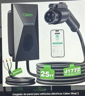Ev-c02az-us50a Calion Level 2 Ev Charger-ev Wall-mount Charger With 25ft Cable-electric Vehi