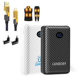 Rtax-013p Canbory 2 Pack Heated Jacket Vest Battery 3.5/3.8/4mm Dc Port 7.4v/5v 12000mah Rechargea
