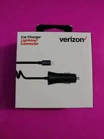 Car Charger Lightning Connector Verizon Genuine 9 Ft 12w For Iphone Ipad New