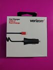 Car Charger Verizon Usb-c Fast Charge 6 Ft Coiled Cable Genuine New Ship