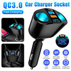 12-24v Car Cigarette Lighter Socket Splitter Power Adapter Qc 3.0 Usb Pd Charger