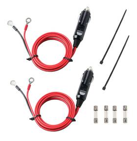 Carviya 422550879110 12v 24v Heavy Duty 16 Awg 15a 20a Male Plug Cigarette Lighter Adapter Power S