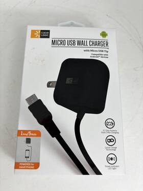 Case Logic 805112015252 Quick Charge Micro Usb Tip 1 Amp 5 Watts Wall Charger Smartphone