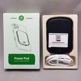 Pp1-bk-ms Casely Power Pod Magnetic Wireless Bank 5000mah Magsafe Black Portable