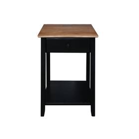 647-2372 Casual Home Owl Night Stand With Usb Port Charging Station And Drawer 17.5 Inch