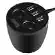 Ccdy135c2fba Qisan Car Charger For Cup Holder 3 Usb Port With 2 Expansion Output Smart 799632963332