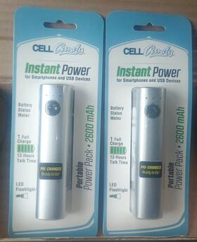 Pb-usb26c-sv Cell Candy Case Of 48 2600 Mah Portable Power Banks/led Flashlights Usb 5v
