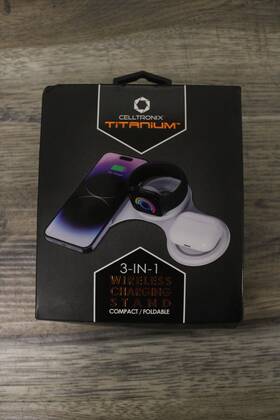 Celltronix 608707680978 Titanium 3 In 1 Wireless Charging Stand