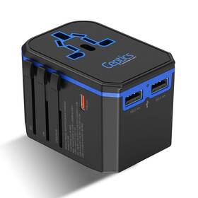 Up-10ku-w Ceptics Universal Travel Plug Adapter - Powerful 33w With Pd And Qc 3.0 Usb-c Fast Char