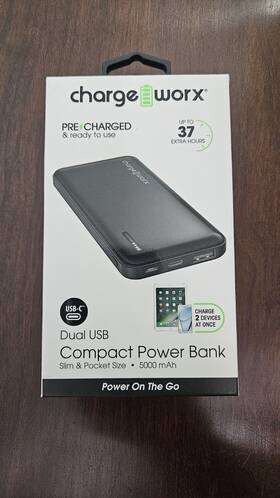 Cx6826bk Charge Worx Chargeworx 5000 Mah Powerbank