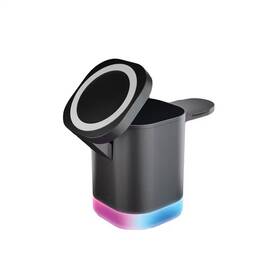 Chargeworx 313030137142 Magsafe 4-in-1 With Rgb Light Black
