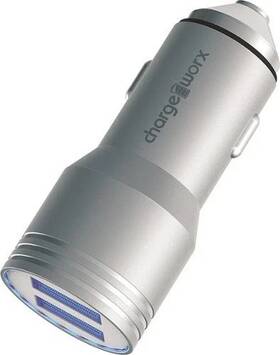 Chargeworx 643620016978 2.4a Dual-usb Vehicle Charger - Teal