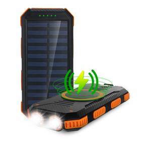 Cx6579 Chargeworx Solar Power Bank With 2 Usb-a Ports Plus Usb-c And Micro-usb Charg