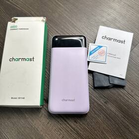 W1148 Charmast 973369742673 Portable Charger With Built-in Cables 10000mah Black