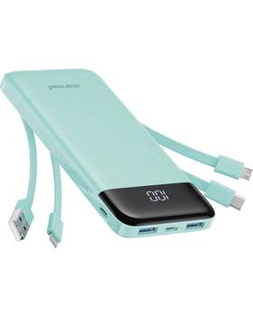 Charmast 973369743717 Portable Charger With Built In Cables Power Bank Cords Wires Slim 1000