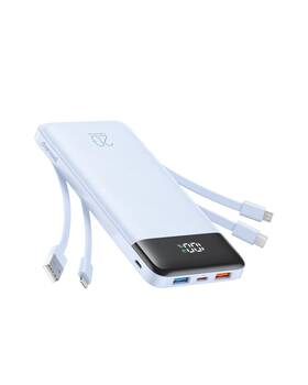Charmast 973369744592 20000mah Portable Charger Power Bank With Built-in Cables 20w Fast Charging