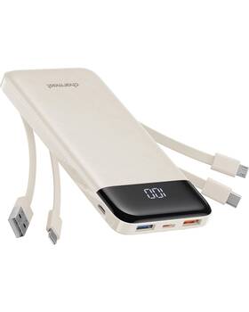 Charmast 973369744622 Portable Charger With Built In Cables Power Bank Cords Wires Slim 1000