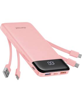 Charmast 973369744639 Portable Charger With Built In Cables Power Bank Cords Wires Slim 1000