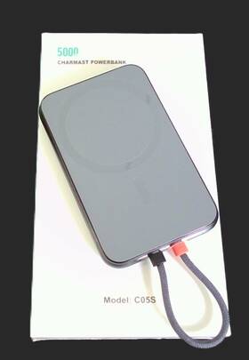 C05s Charmast Slim Portable Charger 5000mah Fast Charging Power Bank Built Black