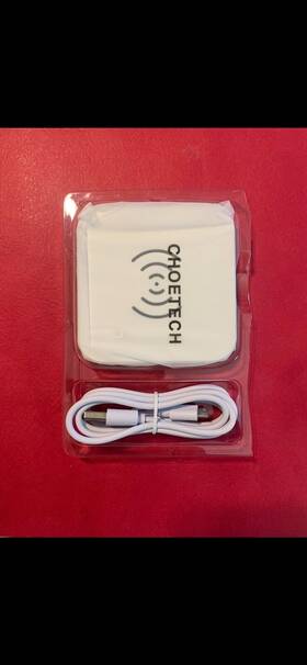 T511-s Choetech 2 Pack Fast Wireless Charger Pad Mat With Cables/2 Blocks New