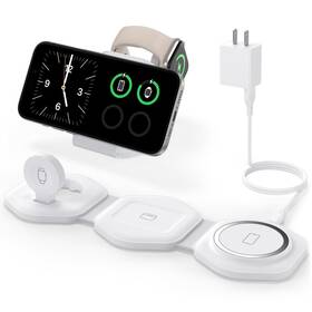 Cinfii 764923808128 3 In 1 Charging Station For Apple Devices - Foldable Magnetic Wireless Travel