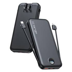 Ac-02d Citicr Portable Charger 12000mah 22.5w Type C Fast Charging Power Black