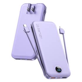 Ac-02d-purple Citicr Portable Charger 12000mah 22.5w Usb C Fast Charging Power Bank With Built- Inch
