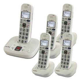 Clarity-d712c4 Clarity D712 Phone With 4 Handsets