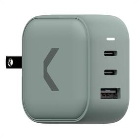 Cwc-65-ac-cgr Clemm Core 65w Fast Charging Power Adapter For Macbook Air Iphone Gray