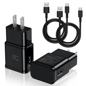 Cndons 605556857513 Type C Charger Fast Charging 2 Pack Usb Android Phone Wall Block