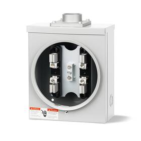 Cnkodk 765053494403 100 Amp Meter Socket 4 Jaw Base 600v 3 Wire Ringless Type