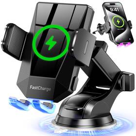 Cnuoky 673658146415 Wireless Car Charger Phone Holder 15w Fast Charging Mount