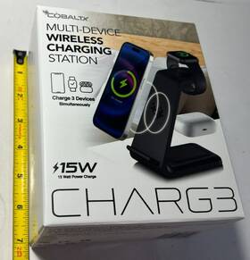 Cobaltx 049008346598 Multi-device Wireless Charging Station Charges Phone Smart Watch And Earbuds