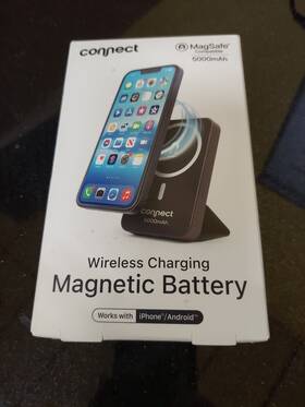 Connect 030698068693 Wireless Charging Magnetic Battery Mega Safe 5000mah. Preowned