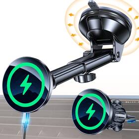 Coolpow 027685812254 For Magsafe Car Mount Charger Ultra Magnet Magnetic Phone Black