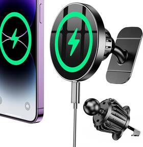 Coolpow 445016838842 For Magsafe Car Mount Charger 100% Stable 15w