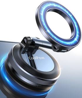 Coolpow 978863930182 Newest Vacuum Magnetic Phone Holder For Car Mount Movable Vacuu
