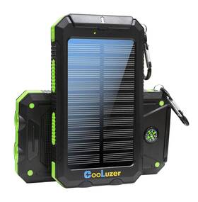 Cooluzer 709686652274 Solar Power Bank 36800mah Charger With 18w Pd 5v 3.1a Outputs I
