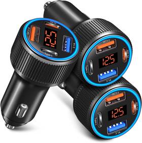 Bhcc04d Costyle Usb C Car Charger 3 Pack 65w 4 Port Power Adapter With Black