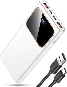 B0d95hhv8c Coucur 10000mah Fast Charging Power Bank With Led Display And Usb-c Pd/qc 4.0