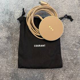 Courant 810074413251 Essentials Mag 1 Leather Wireless Charger Tan