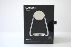 Courant 810074413381 Classics Mag 2 Magnetic Wireless Charging Stand Italian Leather White