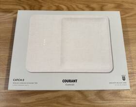 Courant 850024435896 Catch 3 Tray - Wireless Charger Belgian Linen W Cable No